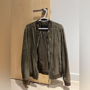 All Saints Suede Jacket Men Size Medium